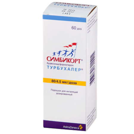 Симбикорт Турбухалер пор. для инг. доз. 80 /4.5 мкг/доза 60 доз 