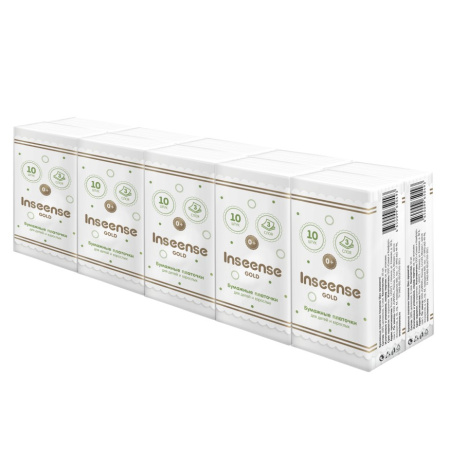 Платки бумажные Инсинс 3-х слойные № 10 без аромата 