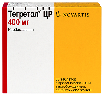 Тегретол ЦР табл. с пролонг. высвоб. п.о. 400 мг № 30