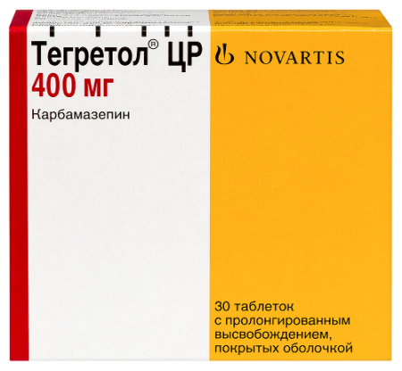 Тегретол ЦР табл. с пролонг. высвоб. п.о. 400 мг № 30