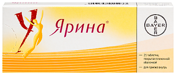Ярина табл. п.п.о. 3+ 0.03 мг № 21