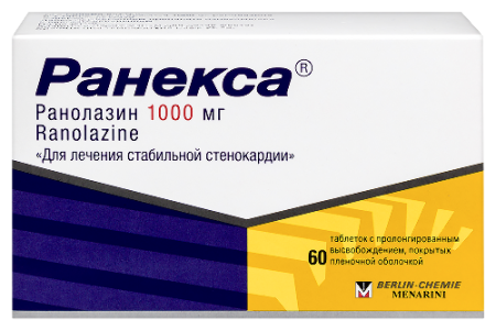 Ранекса табл. с пролонг. высвоб. п.п.о. 1000 мг №60