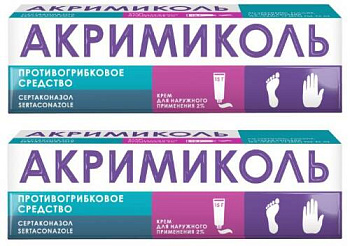 Акримиколь крем для нар. прим. 2 % 15 г