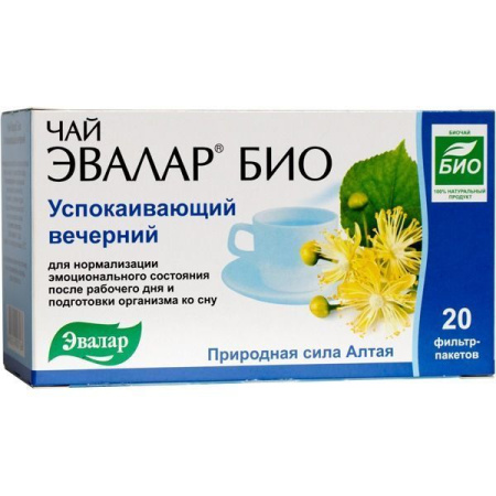 Чай Эвалар Био Успокаивающий  ф/п 2.0 г № 20 БАД