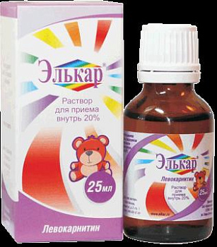 Элькар р-р для приема внутрь 300 мг/мл 25 мл