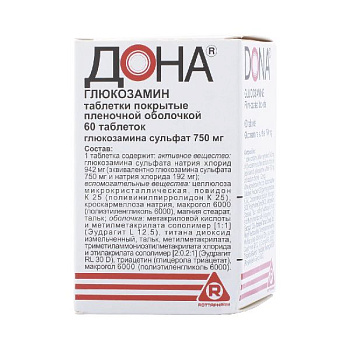 Дона табл. п.п.о. 750 мг № 60