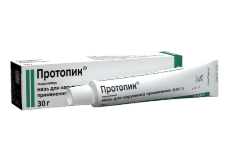 Протопик мазь для нар. прим. 0.03%  30 г Протопик мазь для нар. прим. 0.03%  30 г