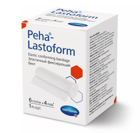 Бинт эласт. фиксир. Пеха-Ластоформ Peha-Lastoform 6 см х 4 м