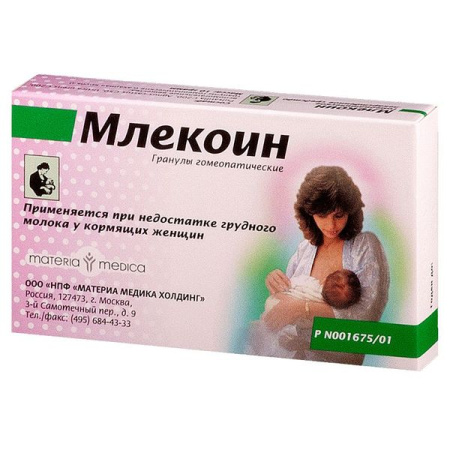 Млекоин гран. гомеопат. 10 г