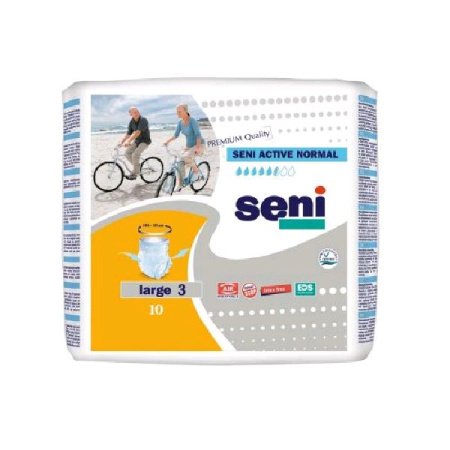 Трусы одноразовые для взрослых Сени актив нормал L 100-135 см № 10