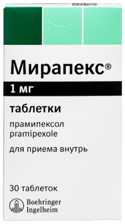 Мирапекс табл. 1 мг № 30