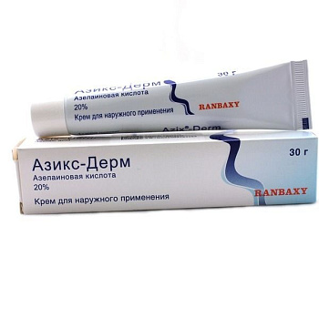 Азикс-Дерм крем для нар. прим.20 % 30 г  Азикс-Дерм крем для нар. прим.20 % 30 г