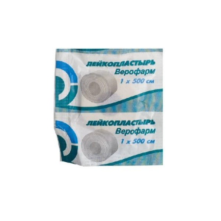 Лейкопластырь 1х500 см Верофарм