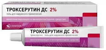 Троксерутин ДС гель для нар. прим. 2 % 30 г Троксерутин ДС гель для нар. прим. 2 % 30 г