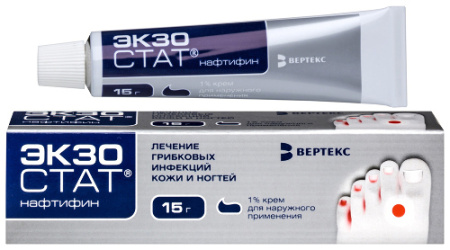 Экзостат крем для нар. прим. 1% 15 г