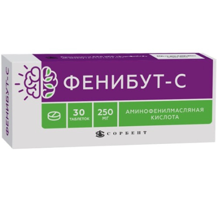 Фенибут табл. 250 мг № 30