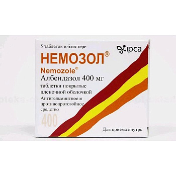 Немозол табл. п.п.о. 400 мг № 5