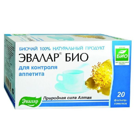 Чай Эвалар Био для контроля аппетита ф/п 1.5 г № 20 БАД