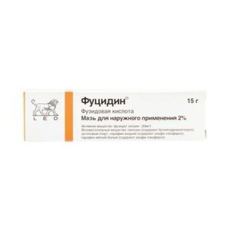 Фуцидин мазь для нар. прим. 2 % 15 г Фуцидин мазь для нар. прим. 2 % 15 г