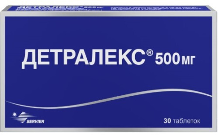 Детралекс табл. п.п.о. 500 мг № 30