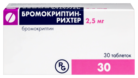 Бромокриптин Рихтер табл. 2.5 мг № 30