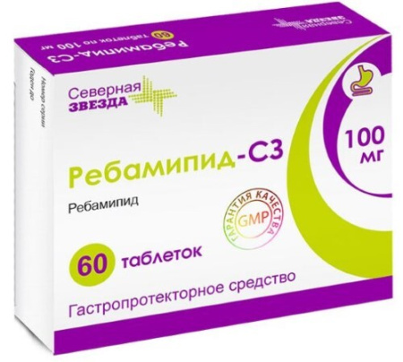 Ребамипид-СЗ табл. п.п.о. 100 мг №60