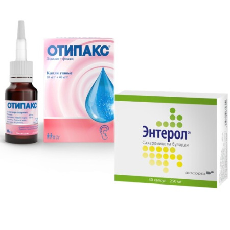 Отипакс капли ушные 10 мг/г+40 мг/г 16 г