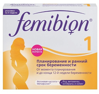 Фемибион I табл. п.п.о. 917 мг № 28 БАД Фемибион I табл. п.п.о. 917 мг № 28 БАД