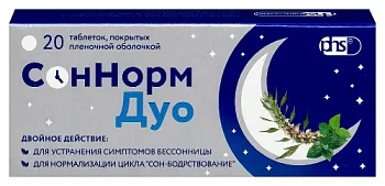 СонНорм Дуо табл. п.п.о. 3+1.16+28 мг № 20
