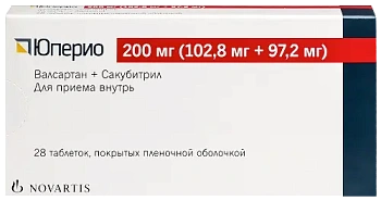Юперио табл. п.п.о. 200 мг (102.8 мг+97.2 мг) № 28