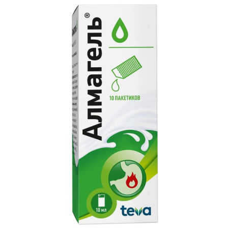 Алмагель сусп. для приема внутрь 10 мл № 10
