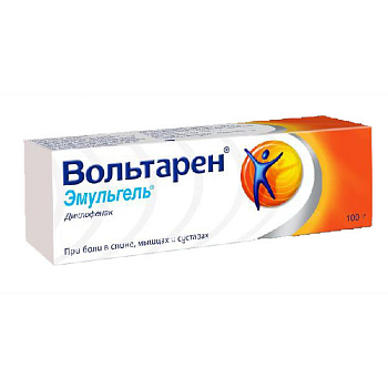 Вольтарен Эмульгель гель для нар. прим. 1 % 100 г Вольтарен Эмульгель гель для нар. прим. 1 % 100 г