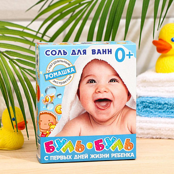 Фитосоль для ванн Буль-буль детская неароматиз. с экстр. ромашки 500 г 
