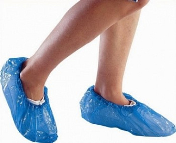 Бахилы медицинские одноразовые п/этилен. Стандарт № 1 пара  инд. уп