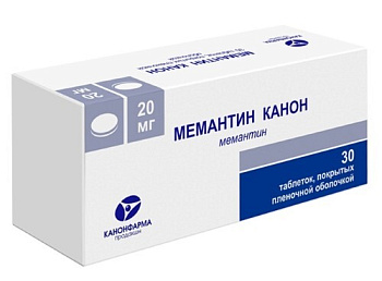 Мемантин Канон табл. п.п.о. 20 мг № 30