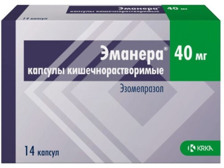 Эманера капс. кш/раств. 40 мг № 14 