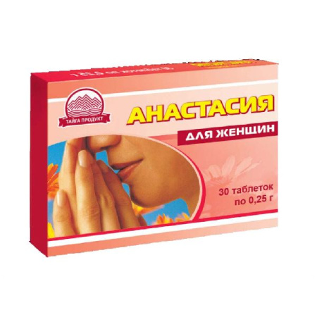Анастасия для женщин табл. 0.25 г № 30 БАД