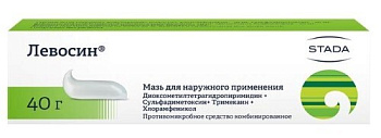 Левосин мазь для нар. прим. 40 г Левосин мазь для нар. прим. 40 г