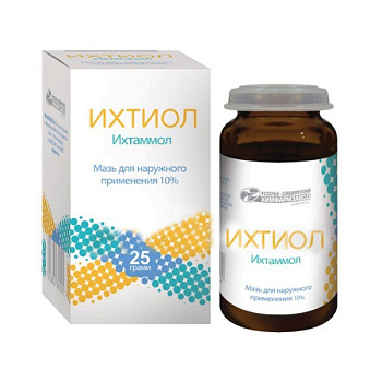 Ихтиол мазь для нар. прим. 10 % 25 г