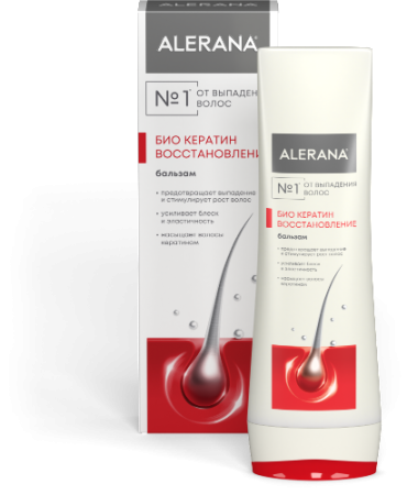 Алерана бальзам-ополаскиватель био кератин восстановление 200 мл