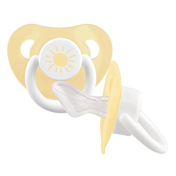 Соска-пустышка Лабби Джуст силик. скош. сосок  с колпачком 0+  23821