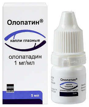 Олопатин капли глазн. 1 мг/мл 5 мл фл/кап 
