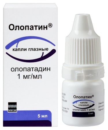 Олопатин капли глазн. 1 мг/мл 5 мл фл/кап 