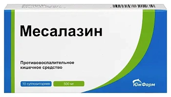 Месалазин супп. рект. 500 мг № 10