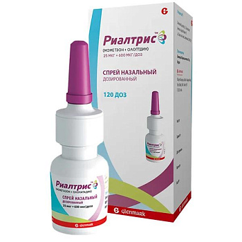 Риалтрис спрей наз. доз. 25 мкг+600 мкг/доза 120 доз