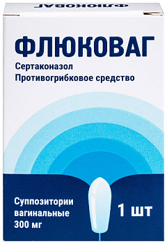 Флюковаг супп. ваг. 300 мг № 1
