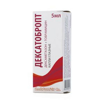 ДексаТобропт капли глазн. 1 мг/мл+3 мг/мл 5 мл №1