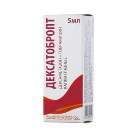 ДексаТобропт капли глазн. 1 мг/мл+3 мг/мл 5 мл №1