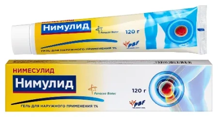 Нимулид гель для нар. прим. 1 % 120 г