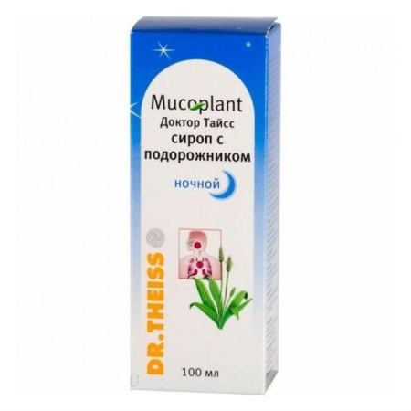 Доктор Тайсс Сироп с подорожником 100 мл ночной БАД